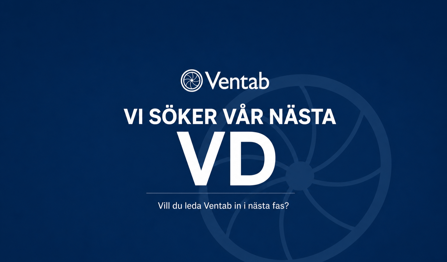 Ventab lediga jobb - Ventab söker ny VD